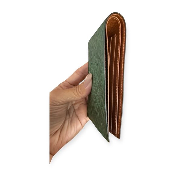 Ferragamo Monogram Bifold Wallet | Forest Green | Like New - Picture 4 of 5